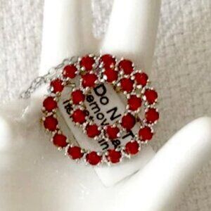 Garnet Necklace 925 Sterling Silver NEW
